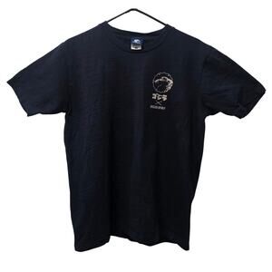 Hikeshi Spirit Men's Godzilla Invasion of Edo T-Shirt Blue Large(JP)/Medium(US)
